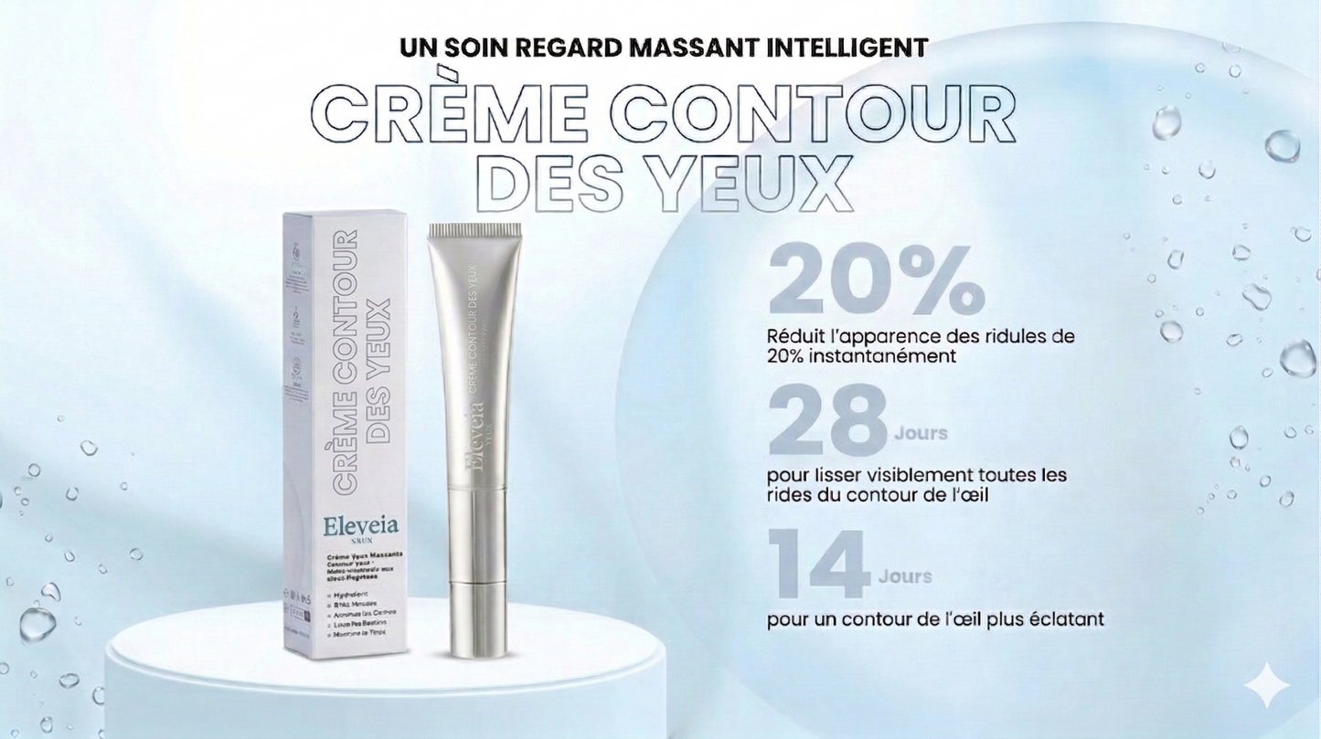 Crème de massage pour le contour des yeux de Eleveia