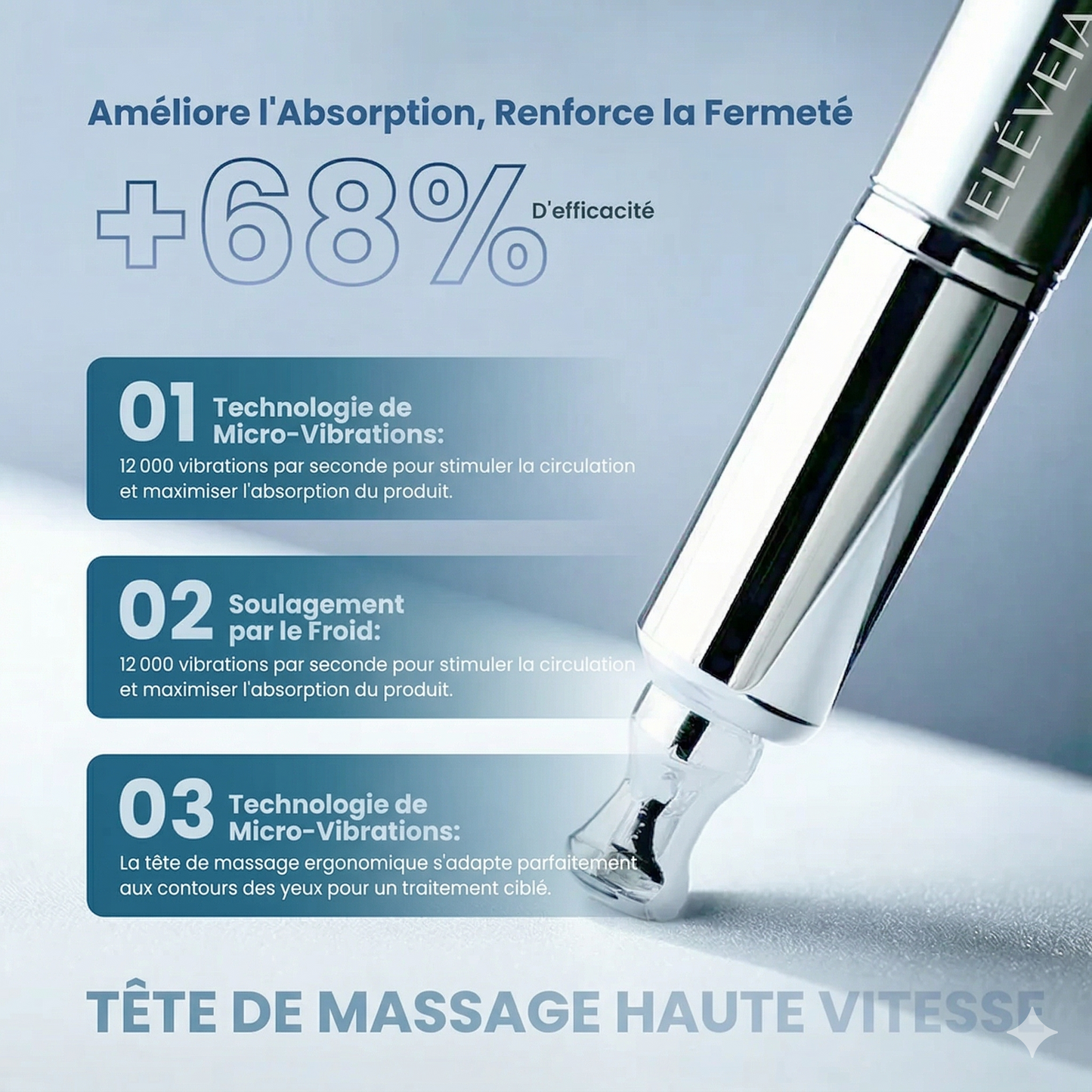 Crème de massage pour le contour des yeux de Eleveia