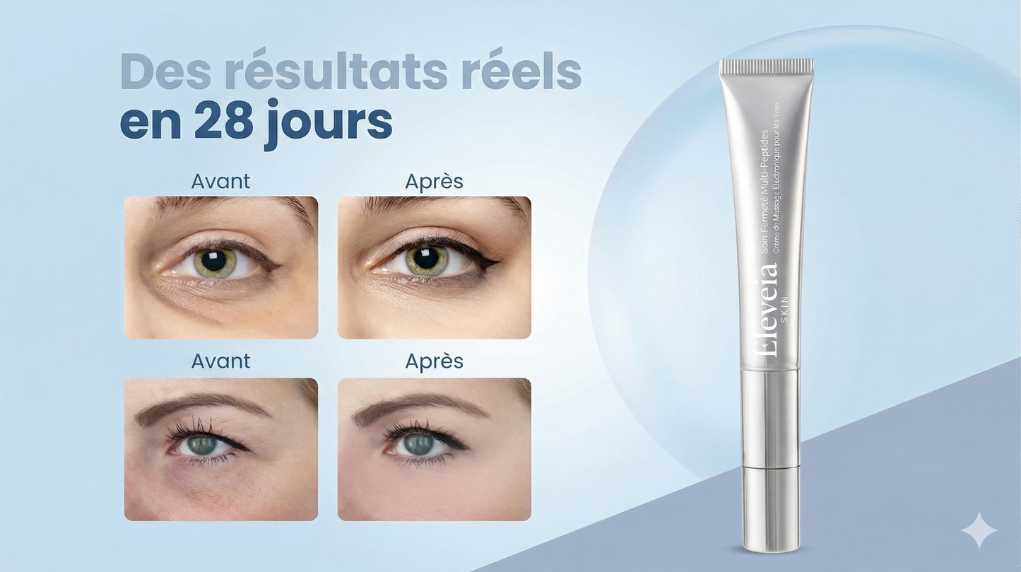 Crème de massage pour le contour des yeux de Eleveia
